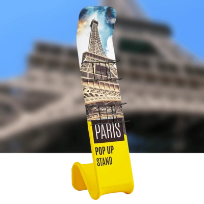 Paris, free standing literature fabric stand with a double sided print or plain option
