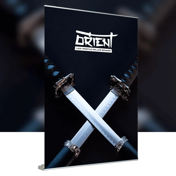 Orient roll up banner