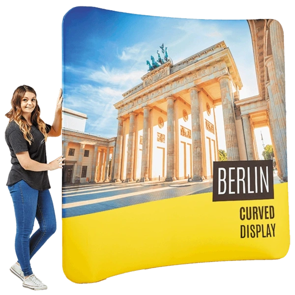 Berlin curved graphic stand
