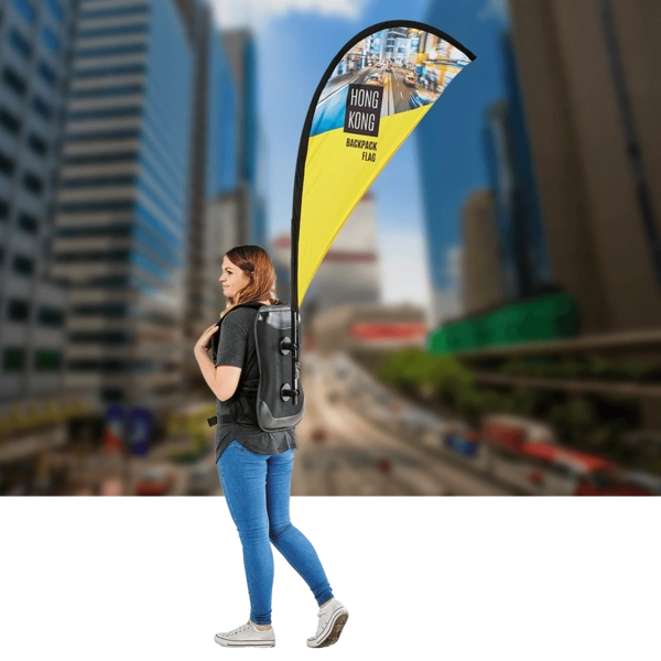 Hong Kong backpack fabric flag