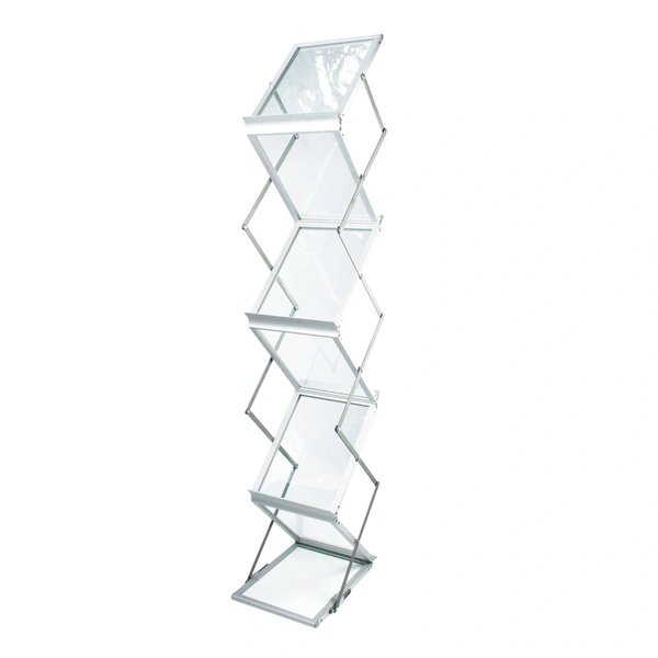1460mm tall Literature stand with 6 double sided shelves