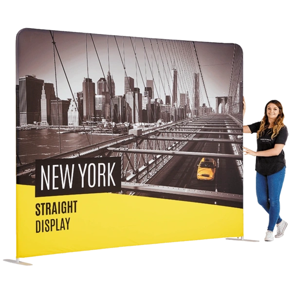  The New York  fabric stand gives a great visual impact.