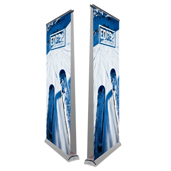 showing the side view of two Edge 2 stands